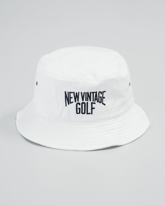 NVG Embroidery Bucket Hat / WHITE