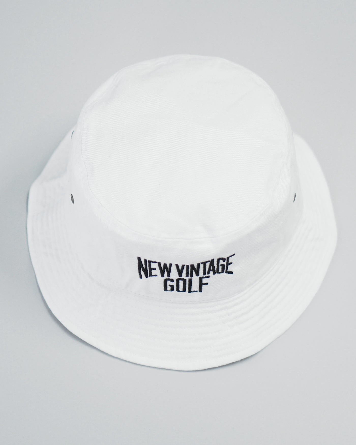 NVG Embroidery Bucket Hat / WHITE