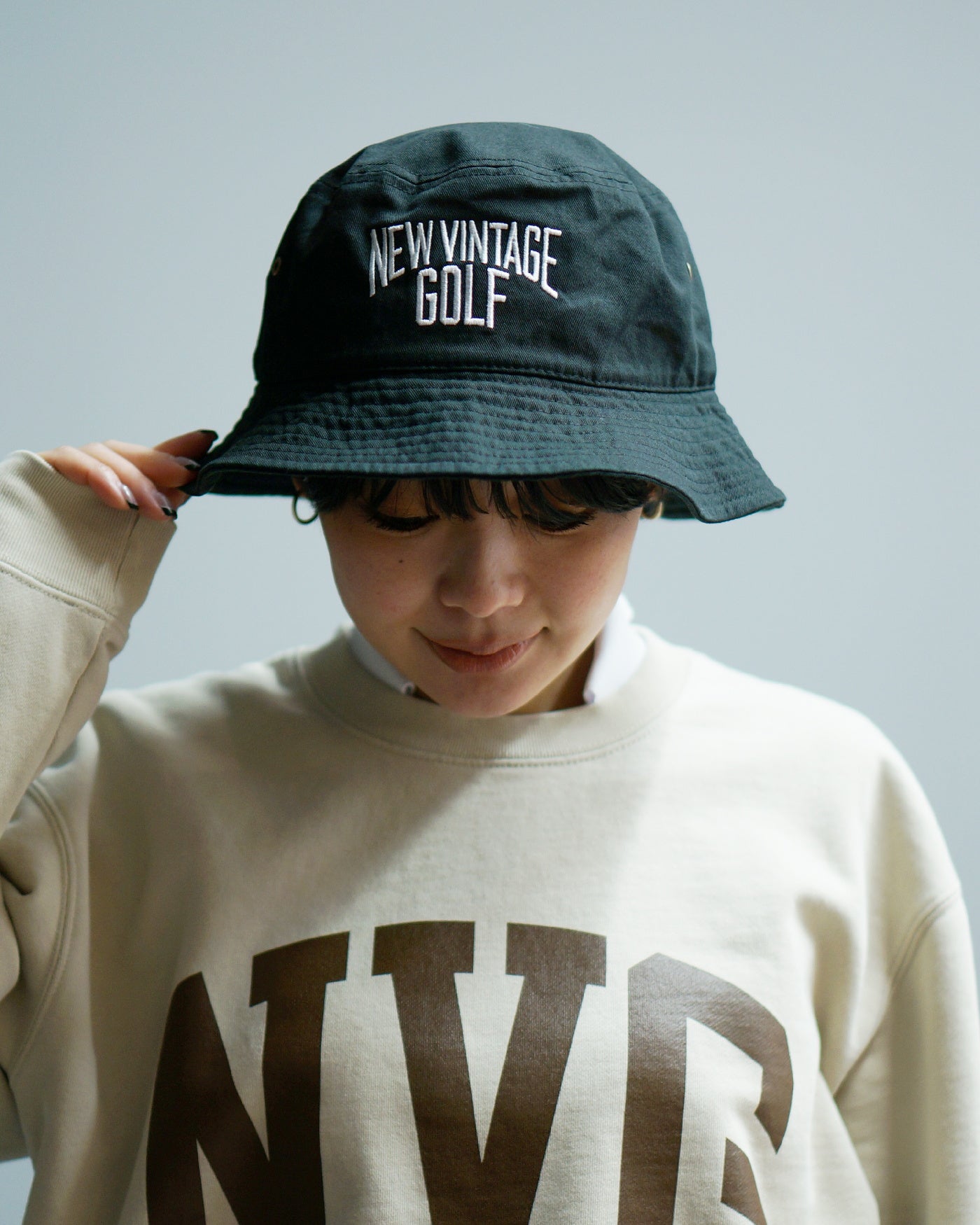 NVG Embroidery Bucket Hat / BLACK