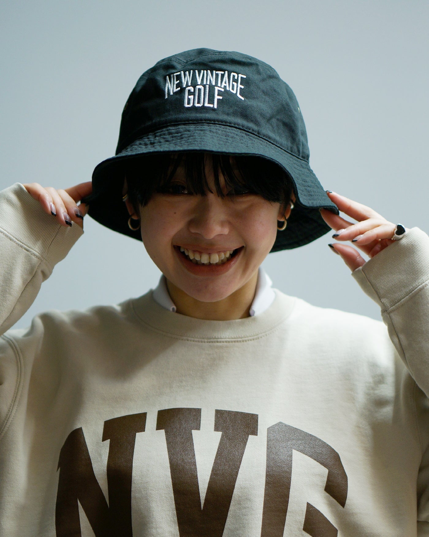 NVG Embroidery Bucket Hat / BLACK