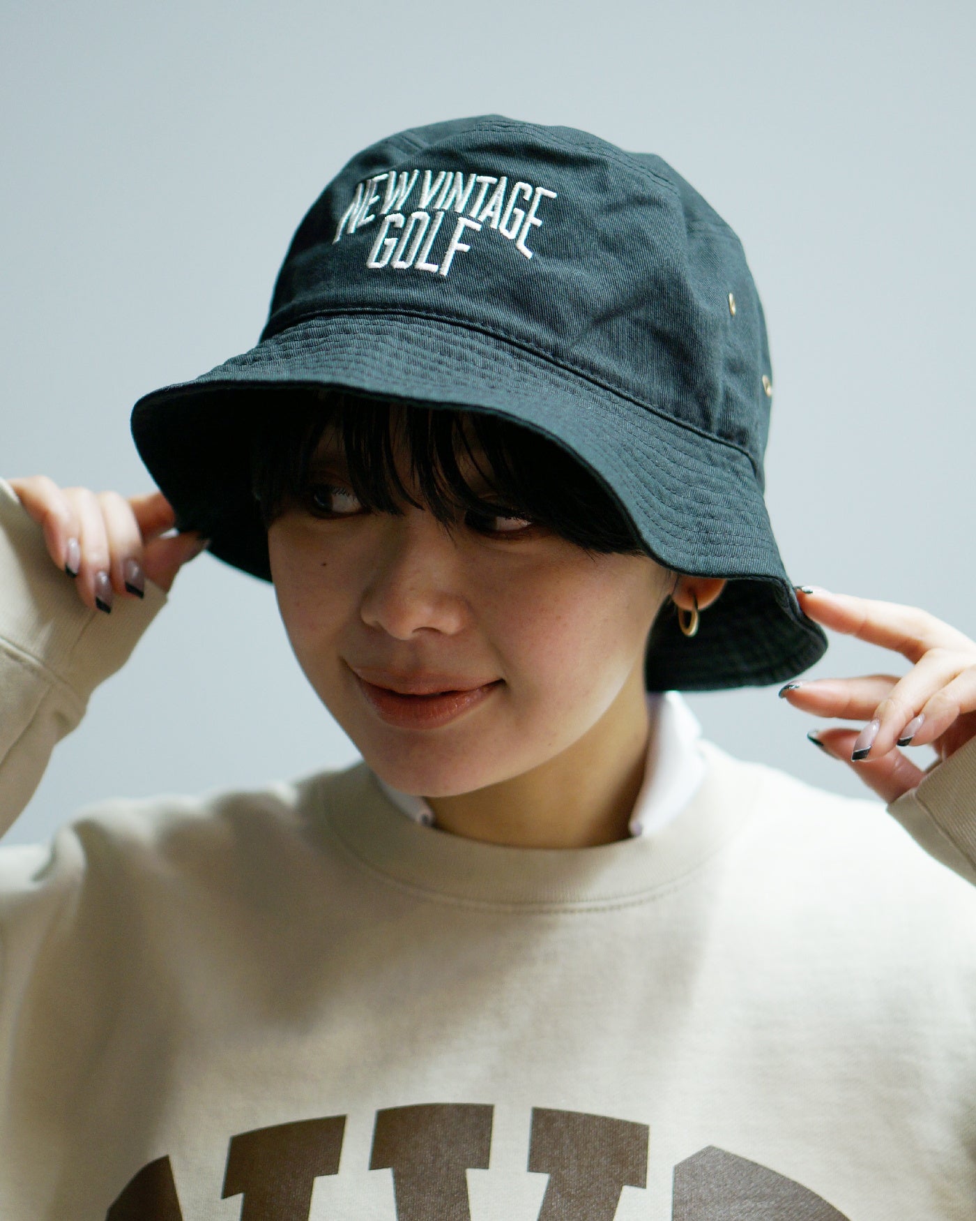 NVG Embroidery Bucket Hat / BLACK