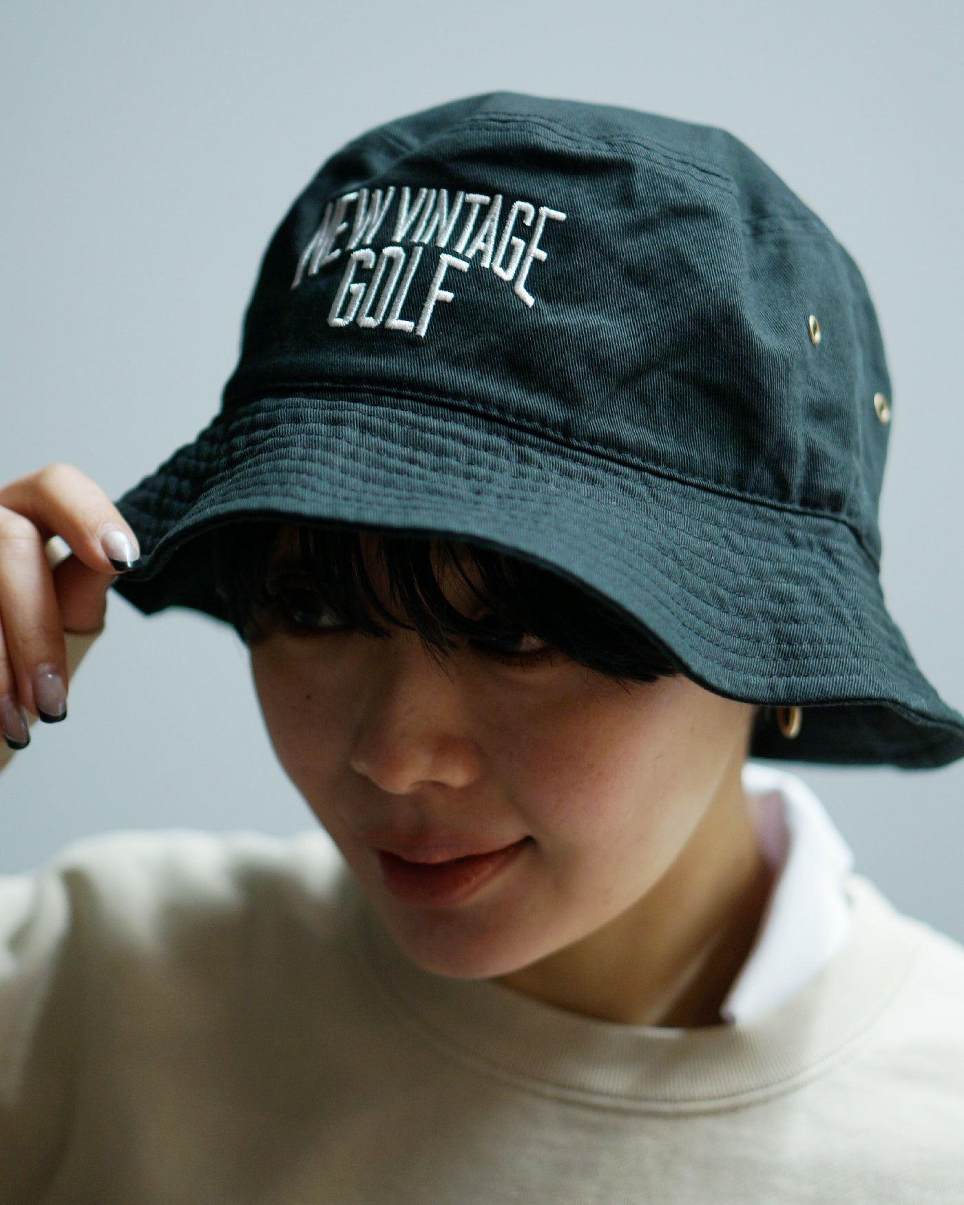 NVG Embroidery Bucket Hat / BLACK