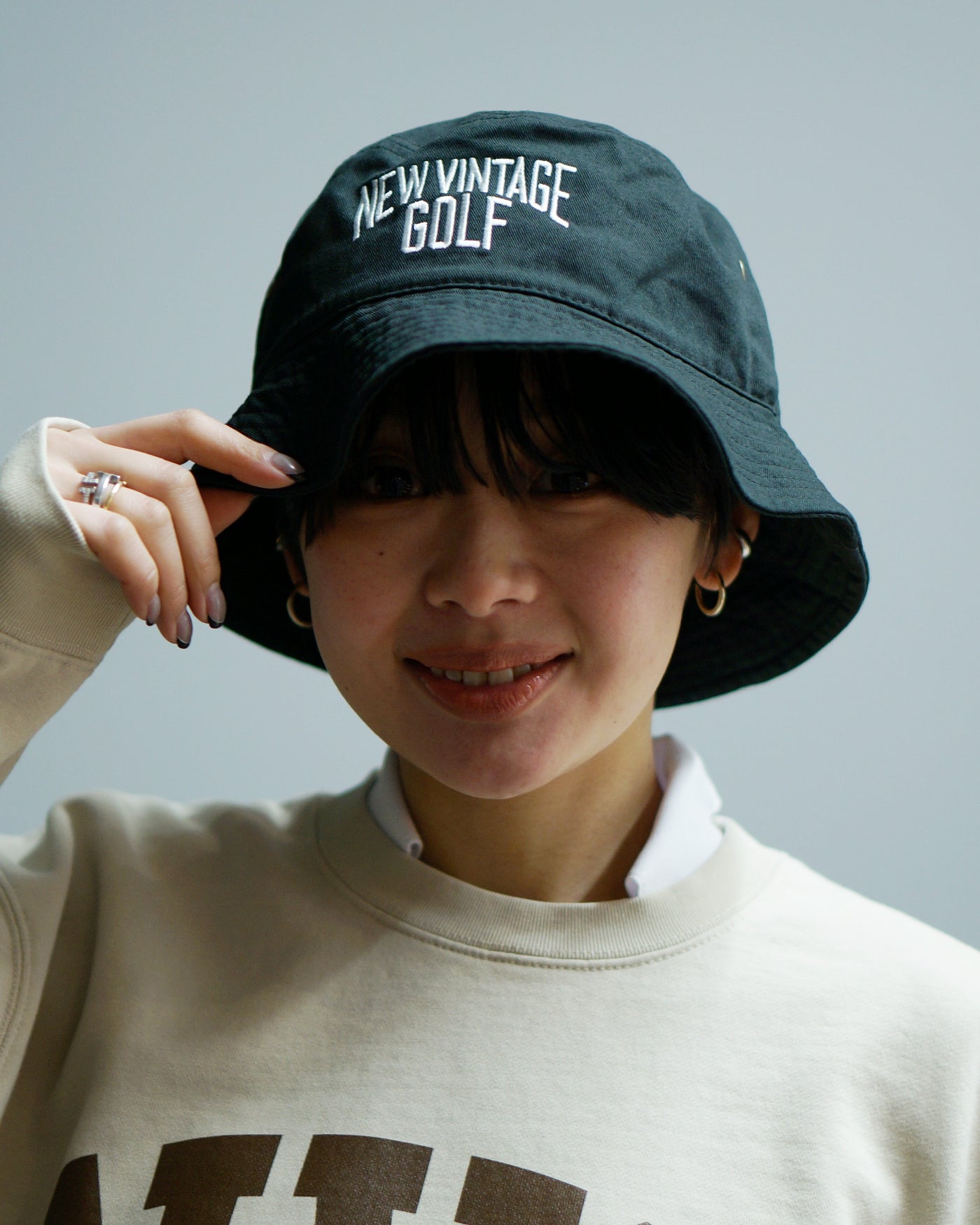 NVG Embroidery Bucket Hat / BLACK