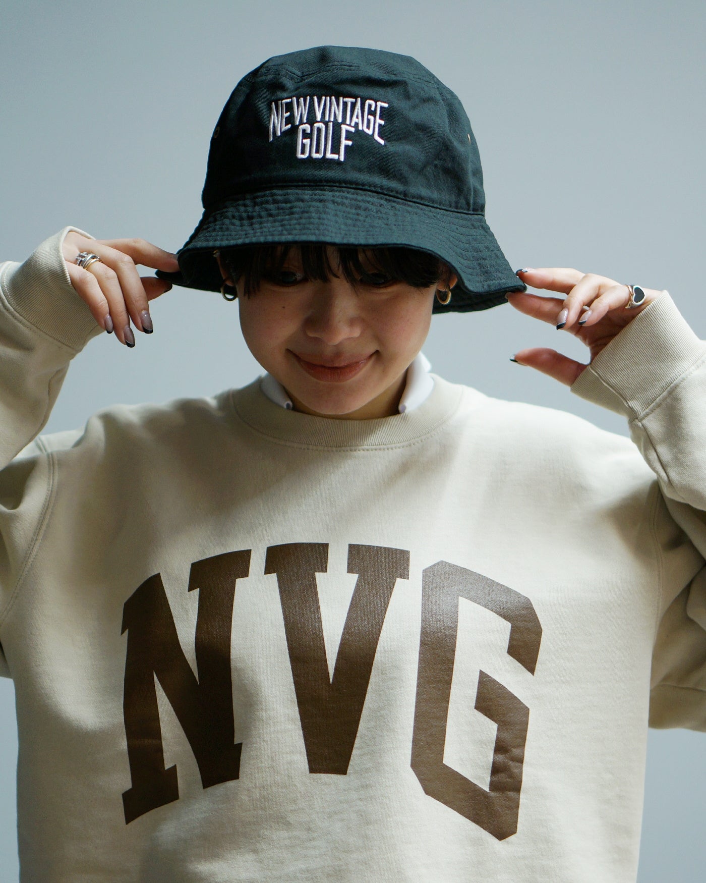 NVG Embroidery Bucket Hat / BLACK