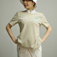 YLB Felix Mock Neck Tee | WOMEN / BEIGE