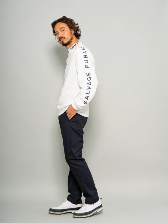 SVKA5017［サルベージパブリックコレパ］アラパイナモックネック L/S（CAMPBELL AVE） / BLACK