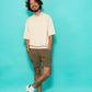 SVKS6020［サルベージパブリックコレパ］JQリブモックネック S/S(EXELLENCE) / BEIGE