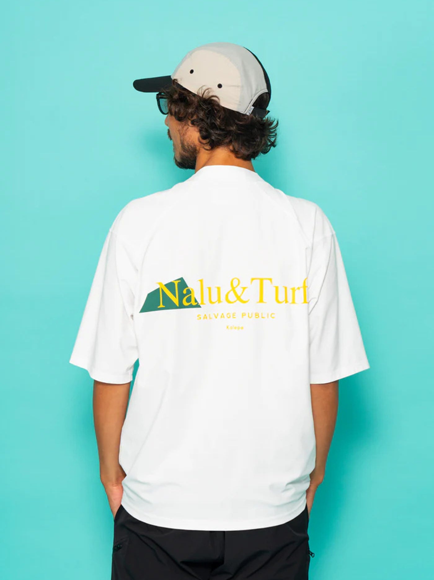 SVKS6022［サルベージパブリックコレパ］サーフモックネック S/S(Nalu＆Turf) / BLACK