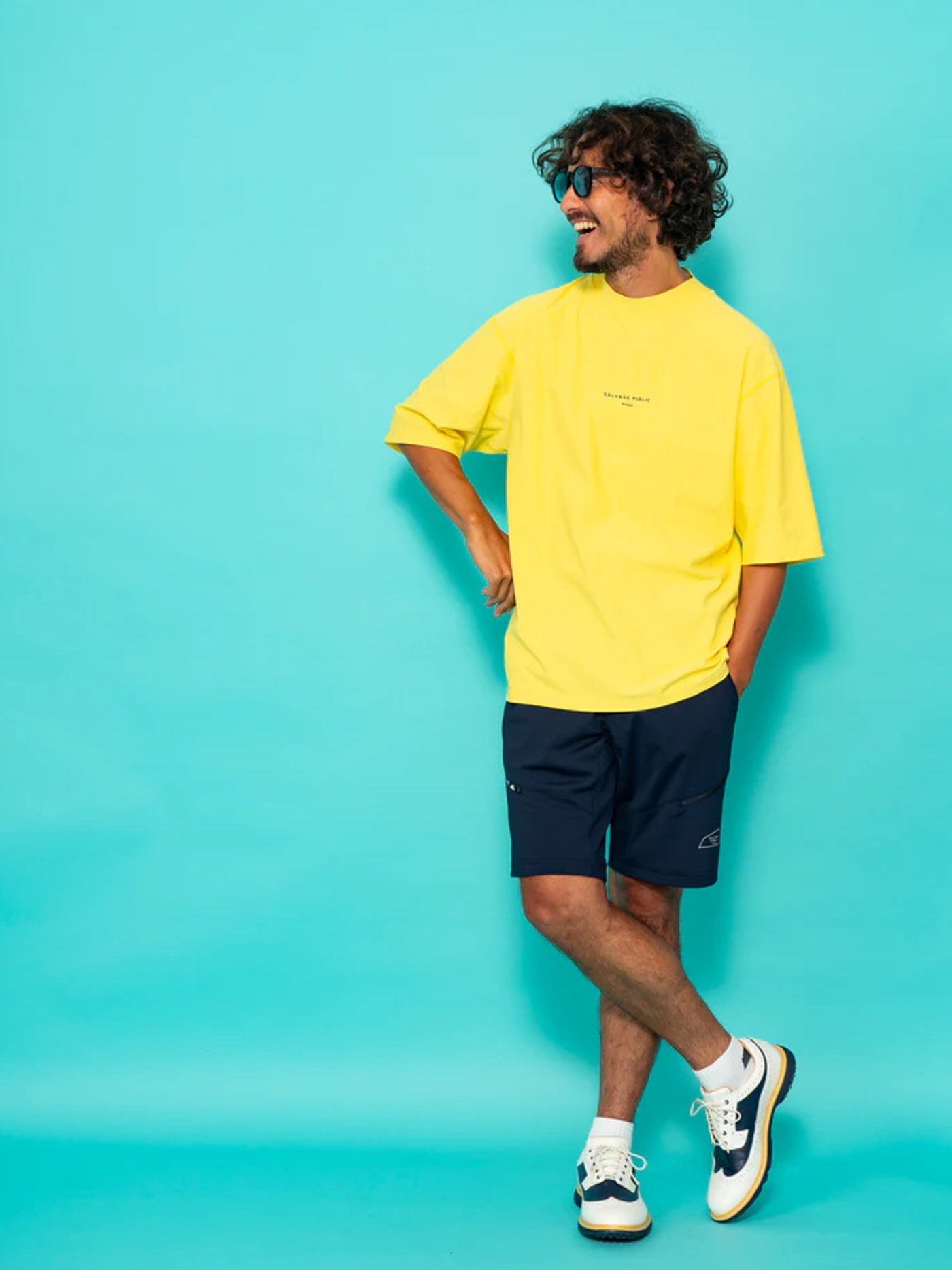 SVKS6023［サルベージパブリックコレパ］サーフモックネック S/S(TI LEAF Paisley) / SAGE