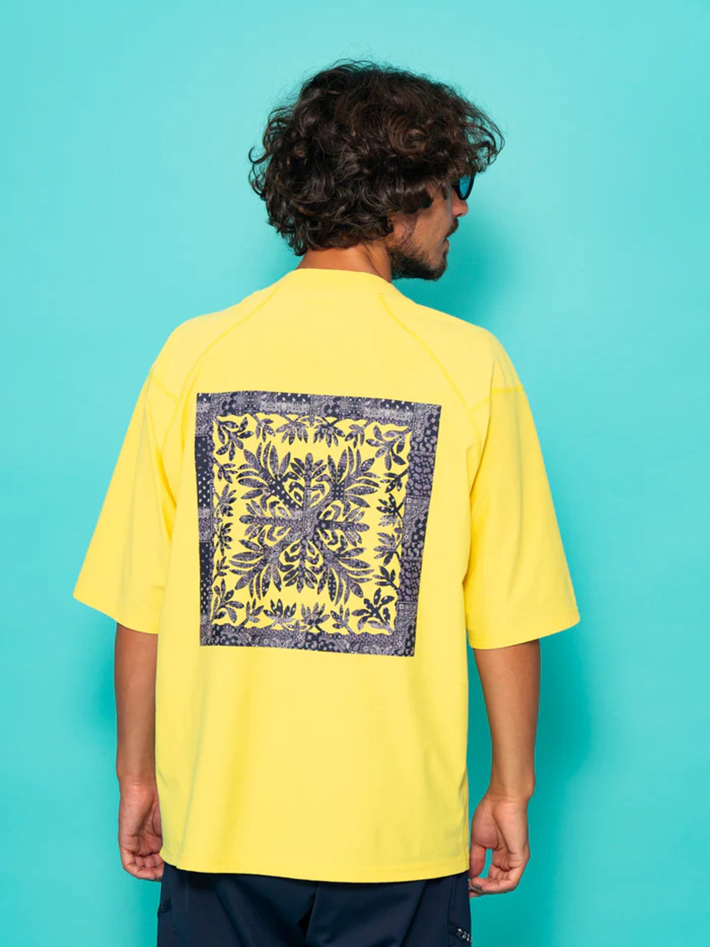SVKS6023［サルベージパブリックコレパ］サーフモックネック S/S(TI LEAF Paisley) / SAGE