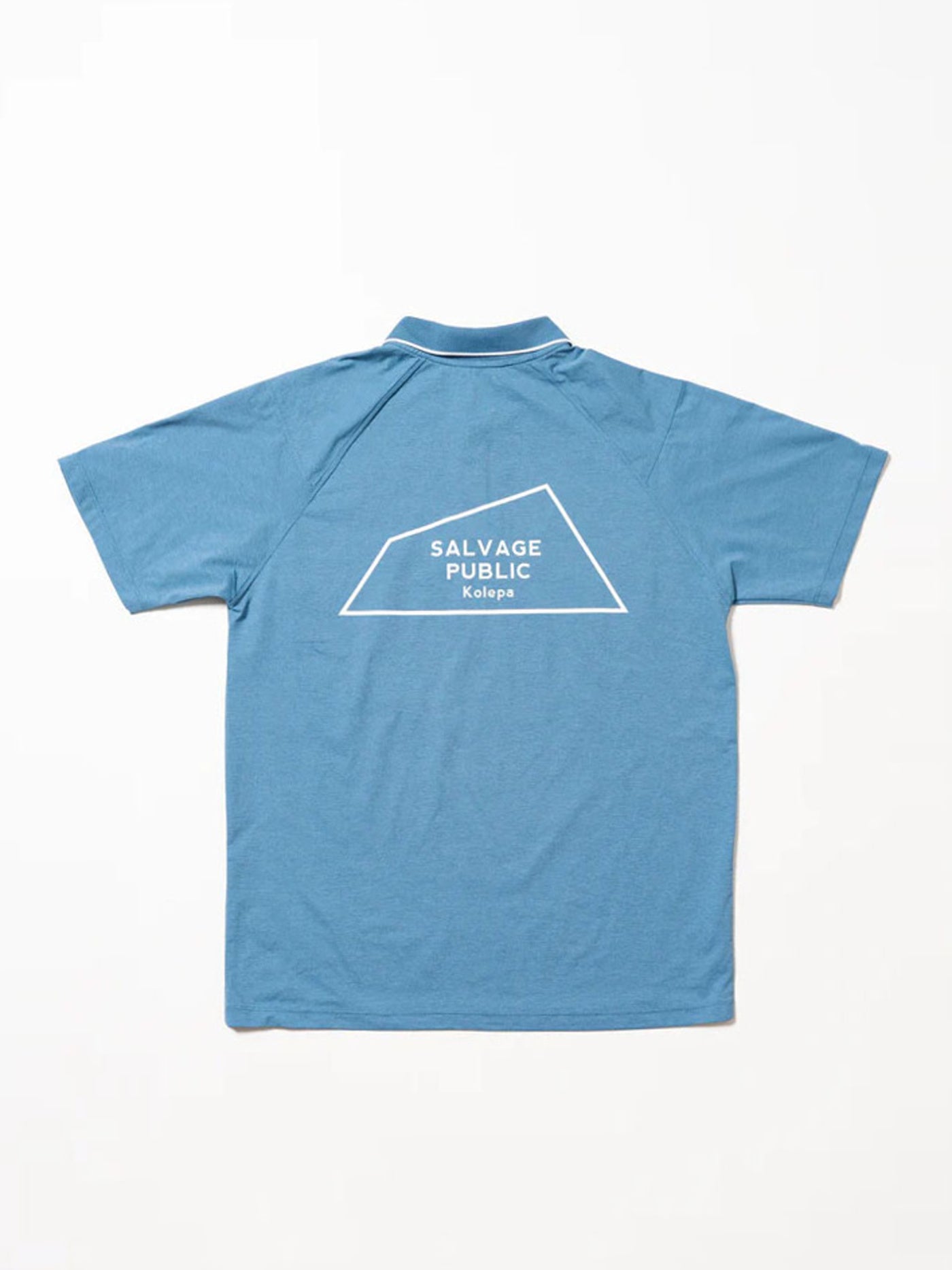 SVKS6015［サルベージパブリックコレパ］フナカイサーフポロ S/S（I♡DH） / Ocean Blue
