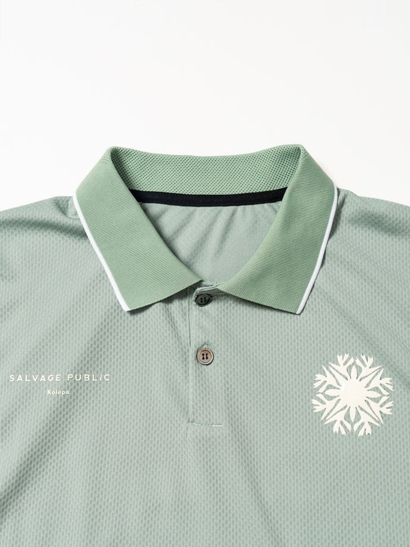SVKS6016［サルベージパブリックコレパ］フナカイメッシュポロ S/S（NeverUp） / SAGE