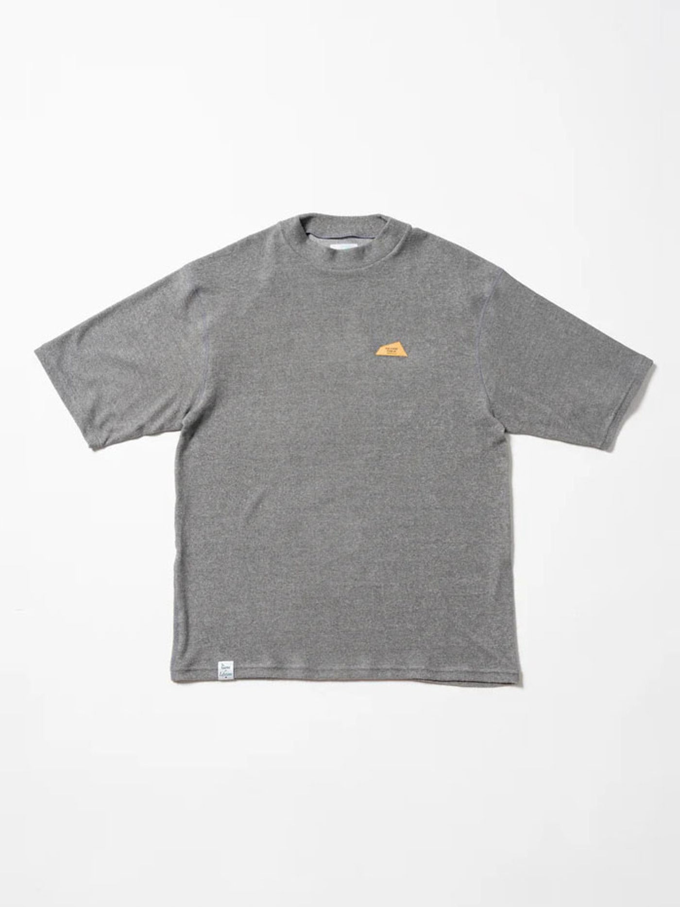 SVKS6018［サルベージパブリックコレパ］3.6パイルモックネック S/S（DH Leather patch）/ GREY