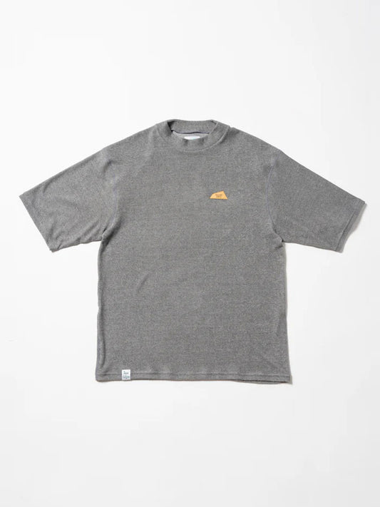 SVKS6018［サルベージパブリックコレパ］3.6パイルモックネック S/S（DH Leather patch）/ GREY
