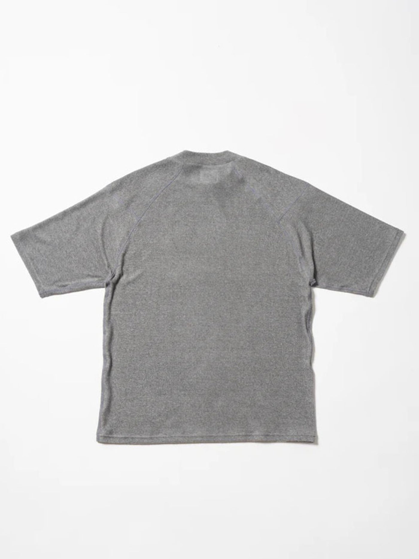 SVKS6018［サルベージパブリックコレパ］3.6パイルモックネック S/S（DH Leather patch）/ GREY