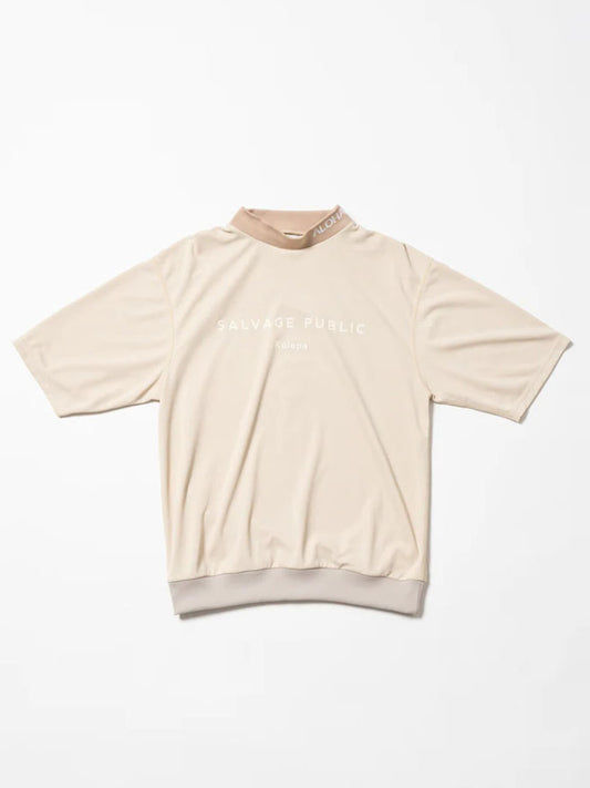 SVKS6020［サルベージパブリックコレパ］JQリブモックネック S/S(EXELLENCE) / BEIGE