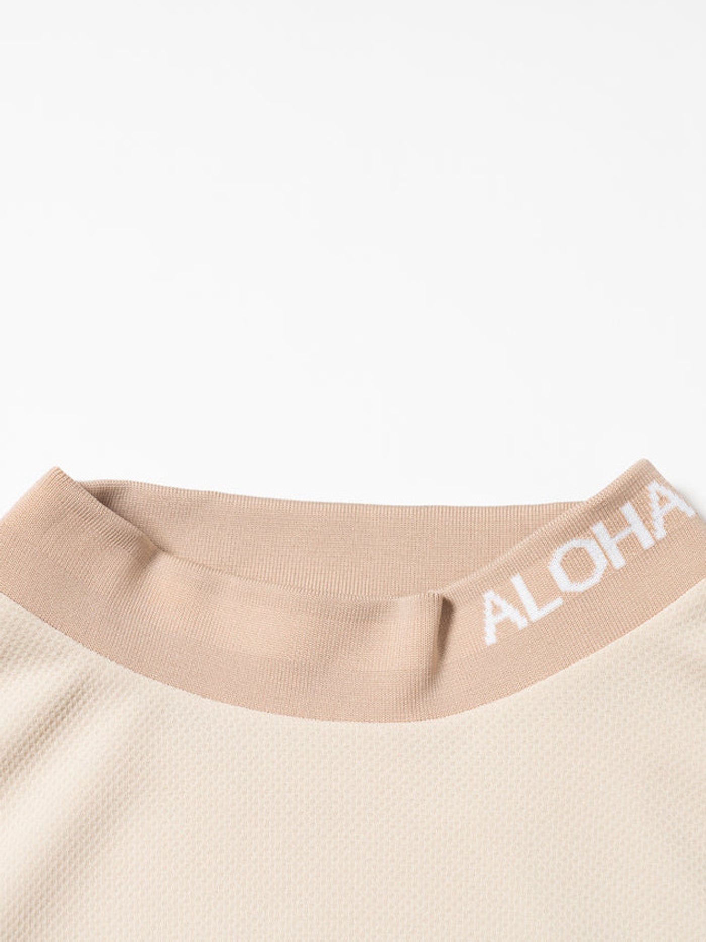 SVKS6020［サルベージパブリックコレパ］JQリブモックネック S/S(EXELLENCE) / BEIGE