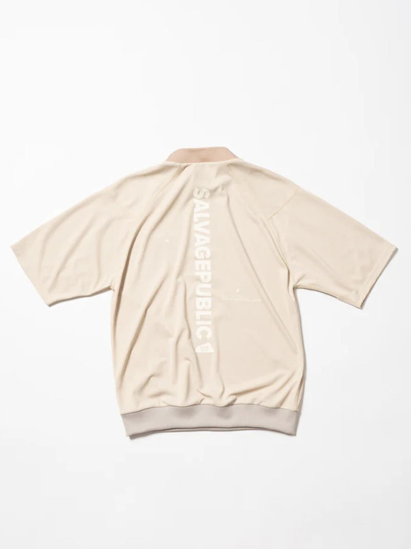 SVKS6020［サルベージパブリックコレパ］JQリブモックネック S/S(EXELLENCE) / BEIGE