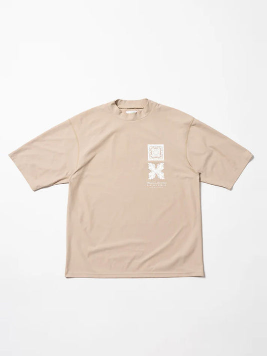 SVKS6022［サルベージパブリックコレパ］サーフモックネック S/S(Nalu＆Turf) / BEIGE