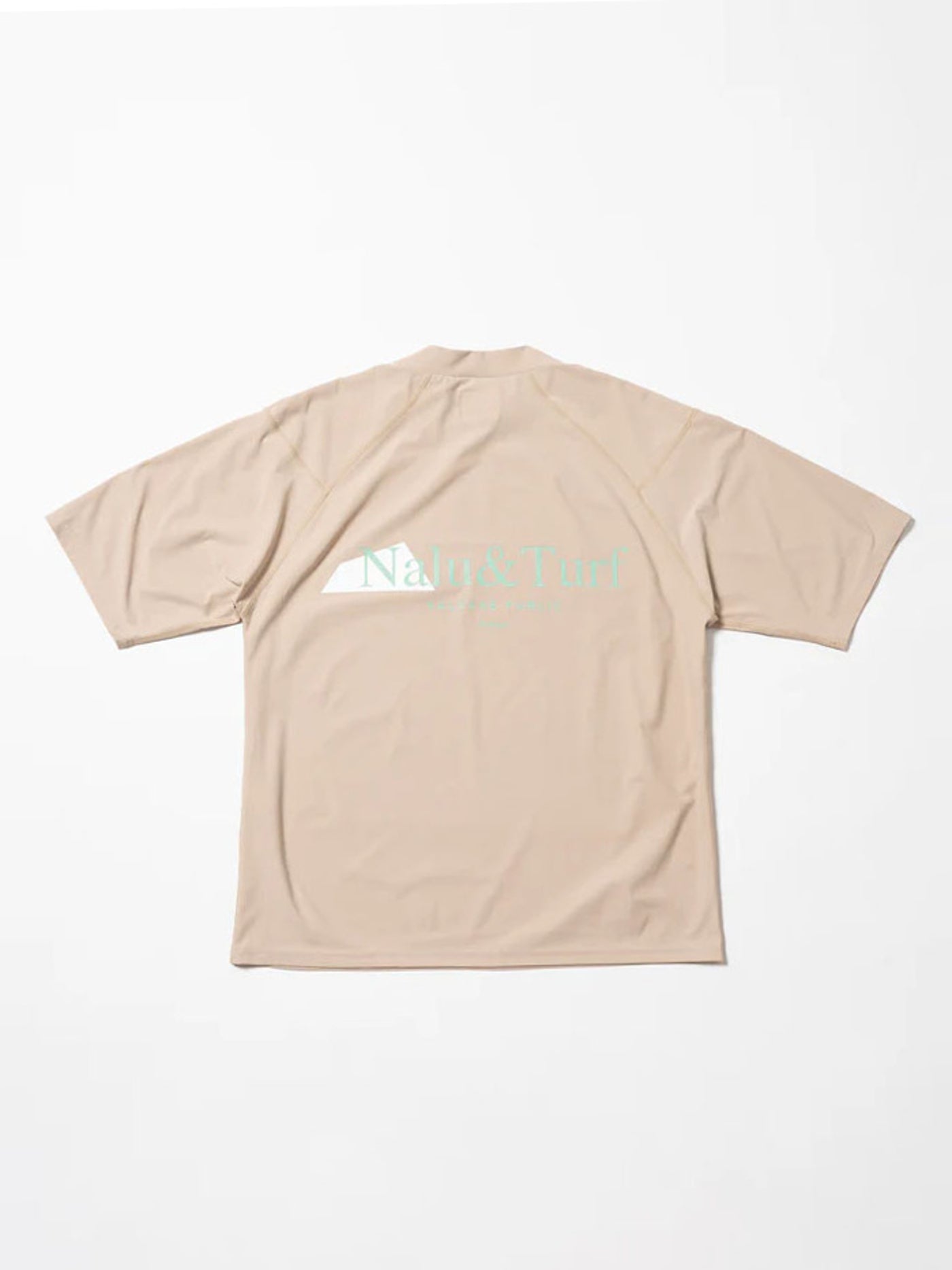 SVKS6022［サルベージパブリックコレパ］サーフモックネック S/S(Nalu＆Turf) / BEIGE