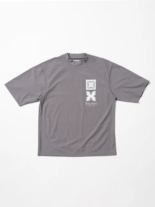SVKS6022［サルベージパブリックコレパ］サーフモックネック S/S(Nalu＆Turf) / GREY
