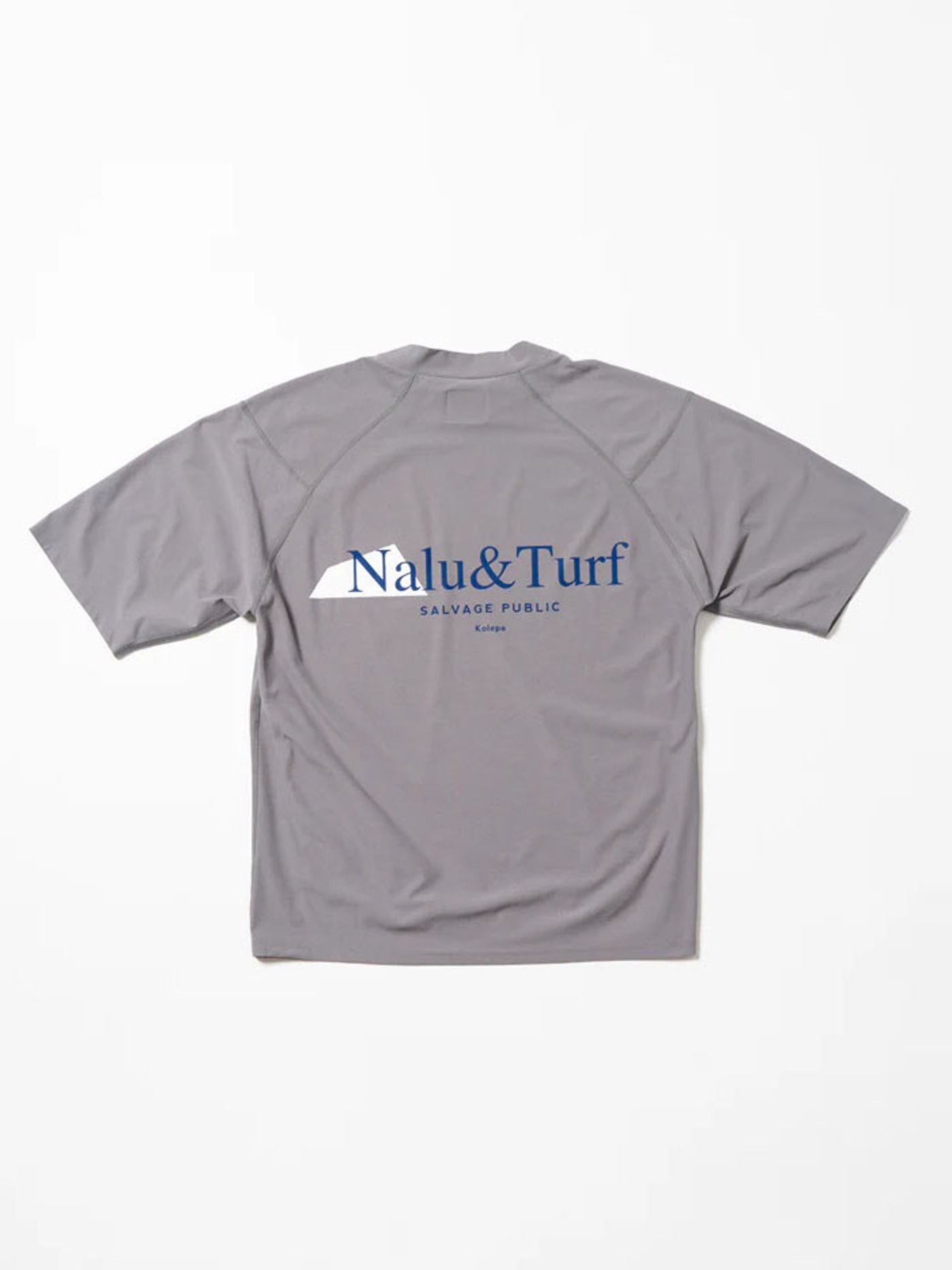 SVKS6022［サルベージパブリックコレパ］サーフモックネック S/S(Nalu＆Turf) / GREY