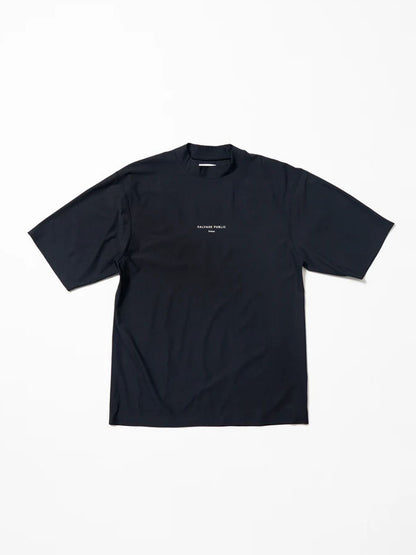 SVKS6023［サルベージパブリックコレパ］サーフモックネック S/S(TI LEAF Paisley) / BLACK