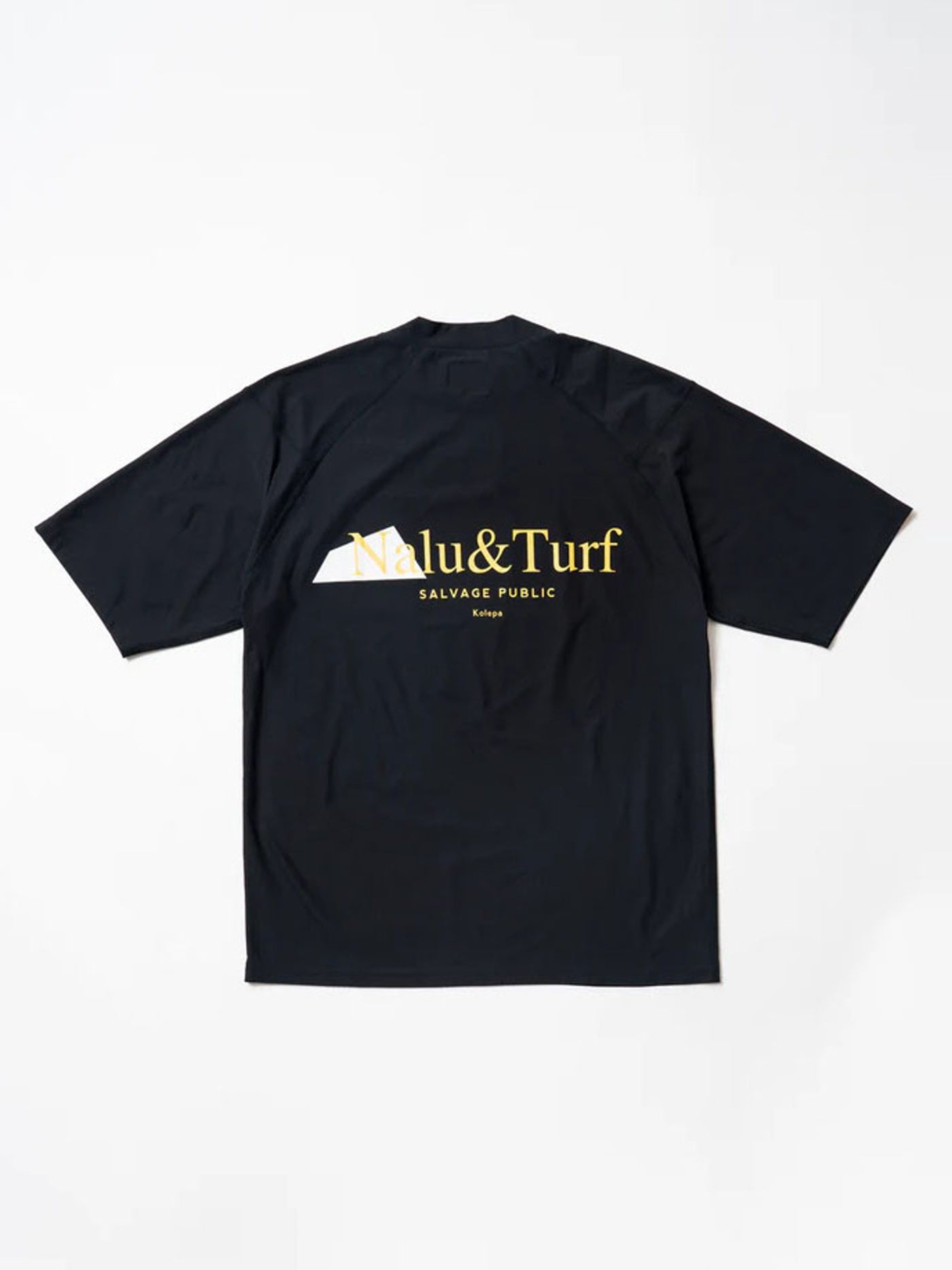SVKS6022［サルベージパブリックコレパ］サーフモックネック S/S(Nalu＆Turf) / BLACK