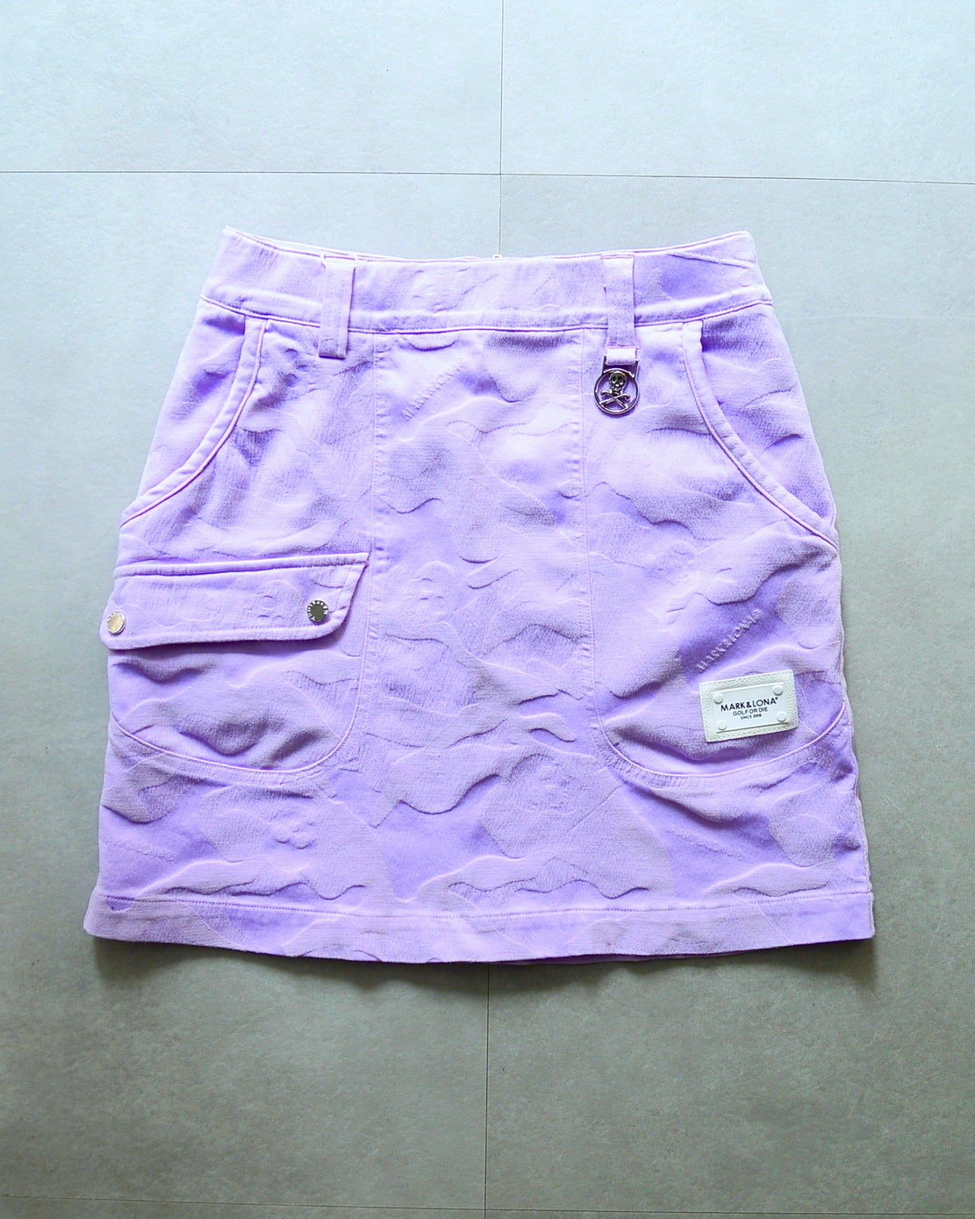 Gauge Garment Dye Skirt | WOMEN / LAVENDER