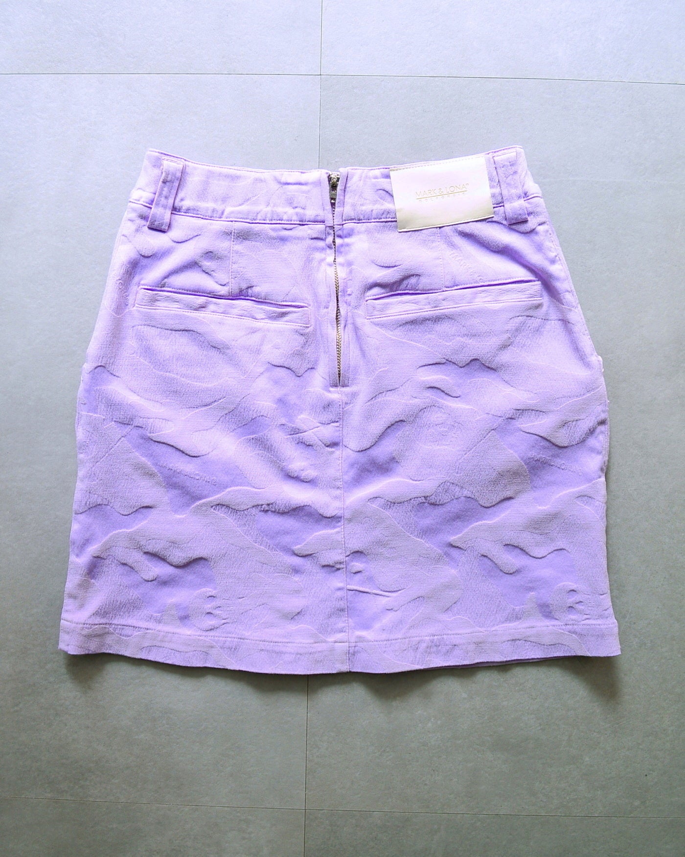 Gauge Garment Dye Skirt | WOMEN / LAVENDER