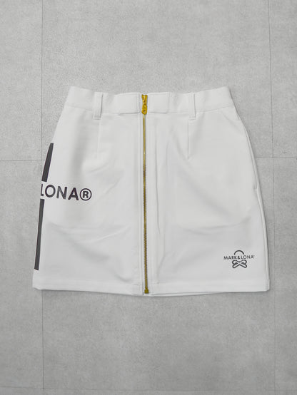 Ever SL Front Zip Skirt | WOMEN / WHITE