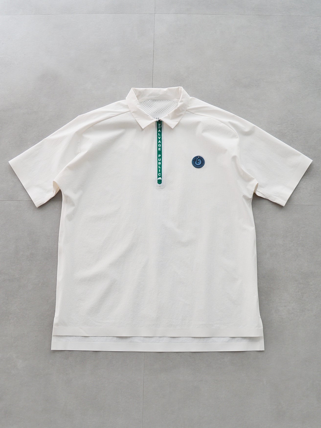 SALVAGE PUBLIC ポロシャツ M ホワイト SALVAGE PUBLIC KOLEPA［サルベージパブリックコレパ］Nu'uanu