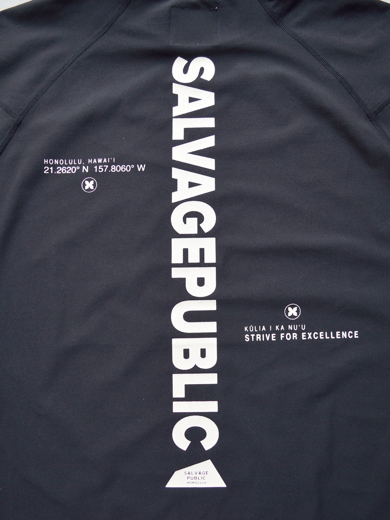 SVKS5032［サルベージパブリックコレパ］SURF モックネック S/S (EXELLENCE) / BLACK