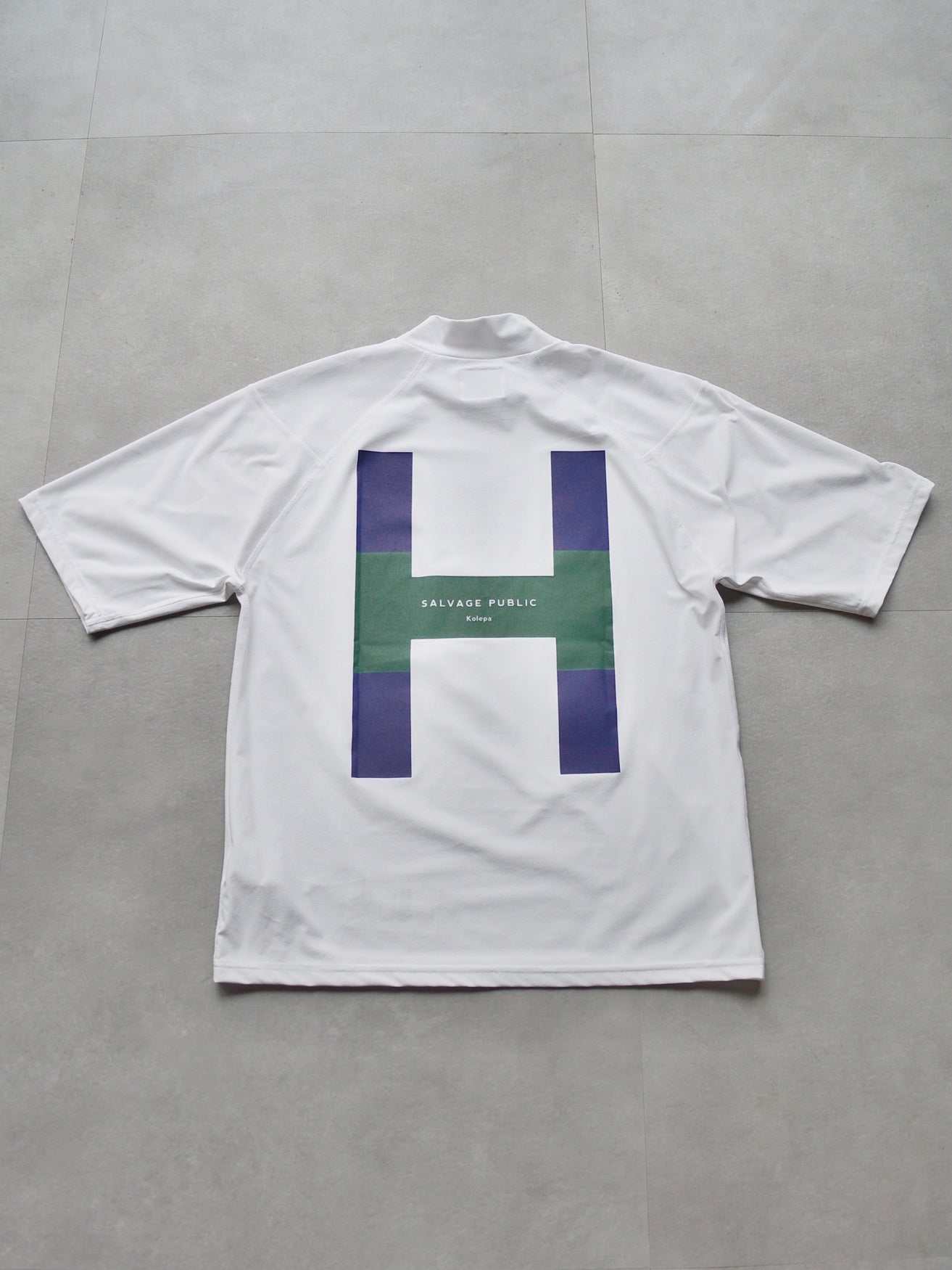 SVKS5030［サルベージパブリックコレパ］SURF モックネック S/S (HI) / White
