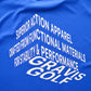 Graphic Mock Neck Tee | MEN / BLUE