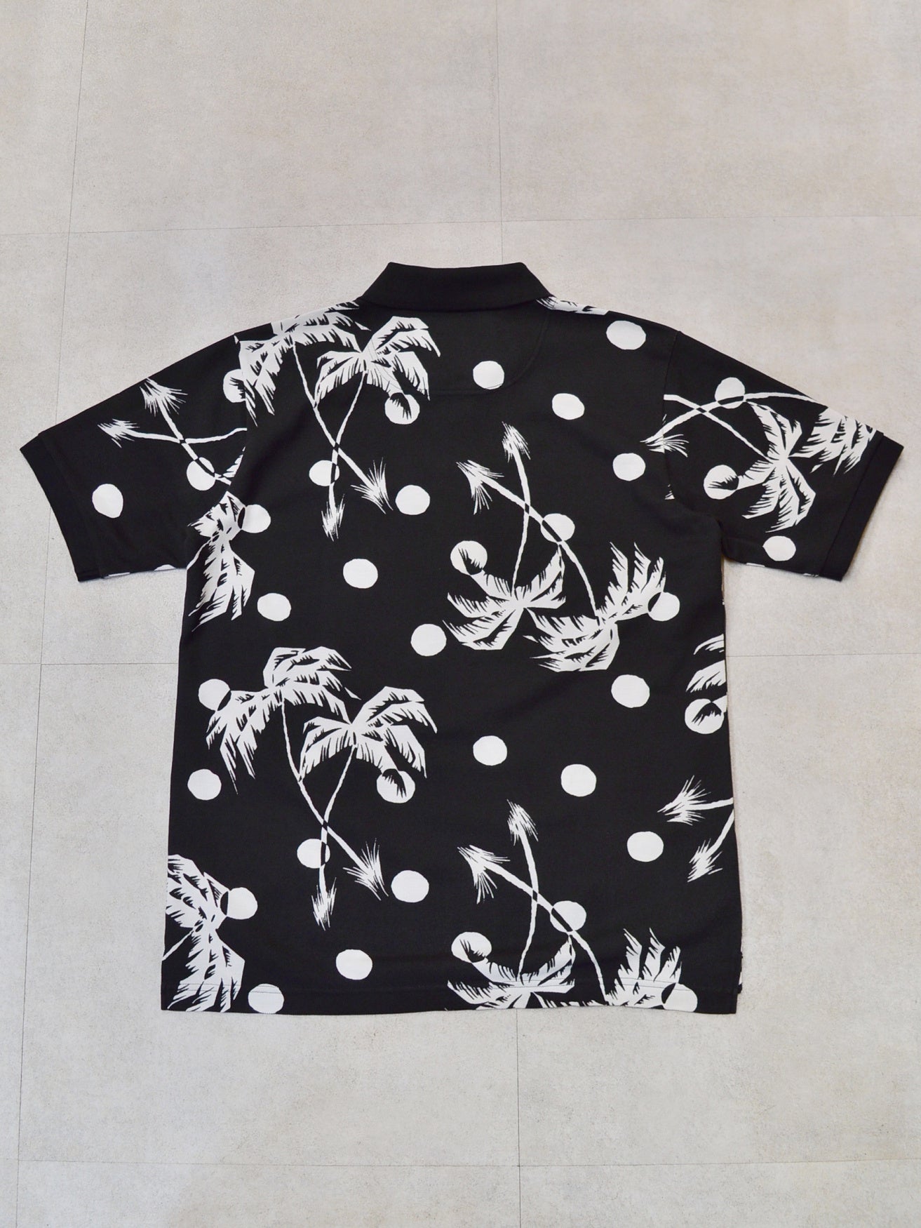 NVG×SUNSURF Moon Palm Tree Polo (BLACK)