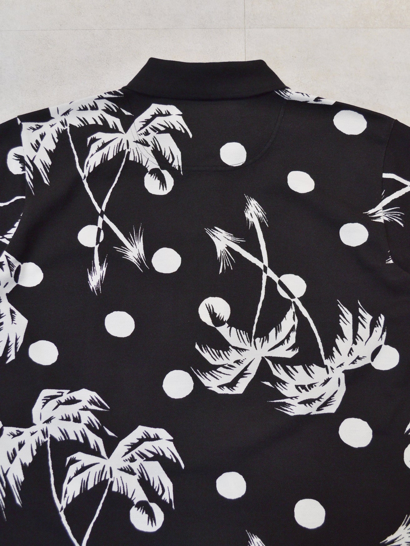 NVG×SUNSURF Moon Palm Tree Polo (BLACK)