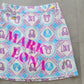 Aura Monogram Trapeze Skirt | WOMEN / PURPLE