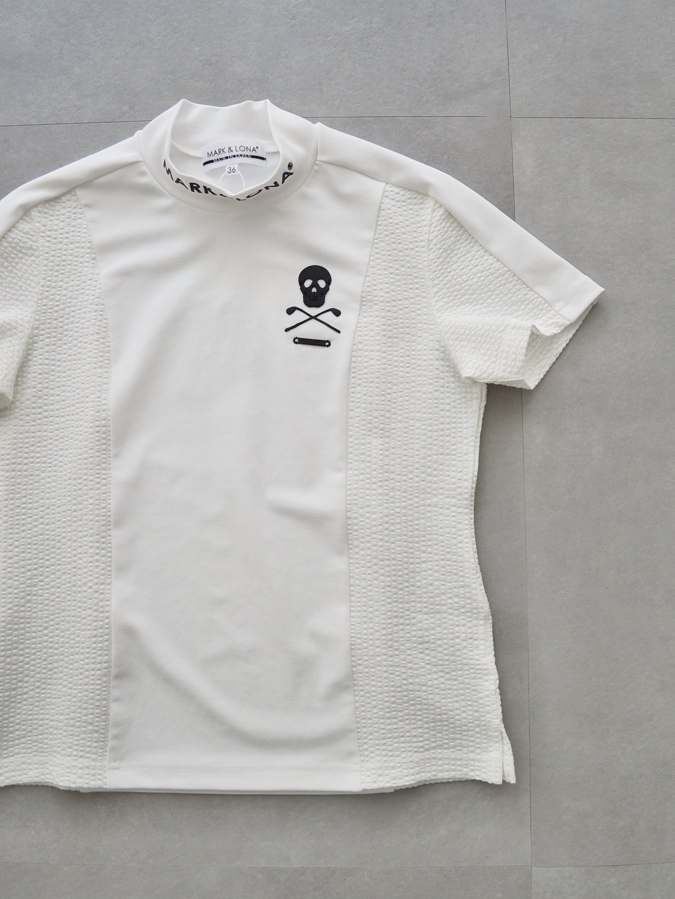 Calde Panel Mock Neck | WOMEN / WHITE