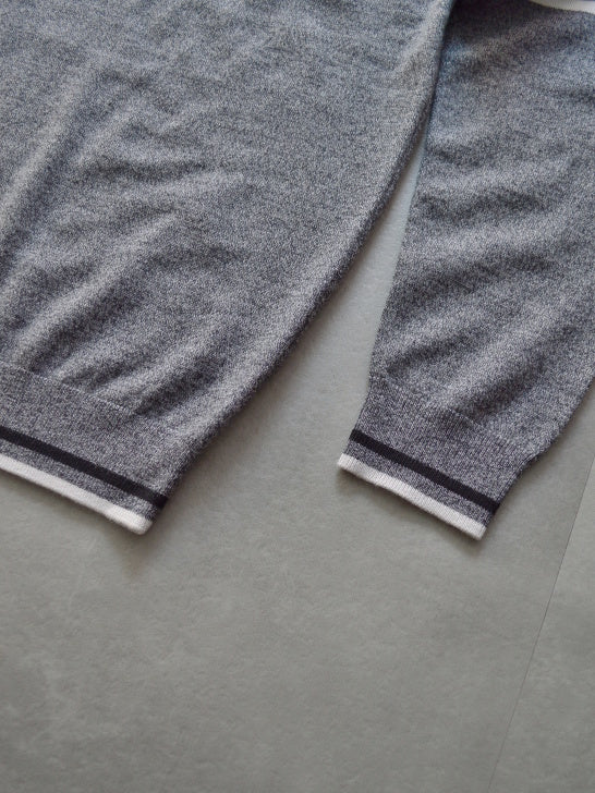 Quadro Silky Wool Sweater | MEN / H.GREY
