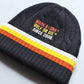 Ever Striped Cable Knit Beanie | MEN and WOMEN / BLACK