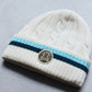 Ever Striped Cable Knit Beanie | MEN and WOMEN / WHITE