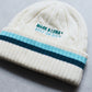 Ever Striped Cable Knit Beanie | MEN and WOMEN / WHITE