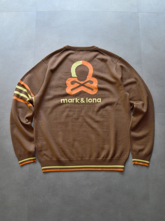 Quadro Silky Wool Sweater | MEN / BROWN