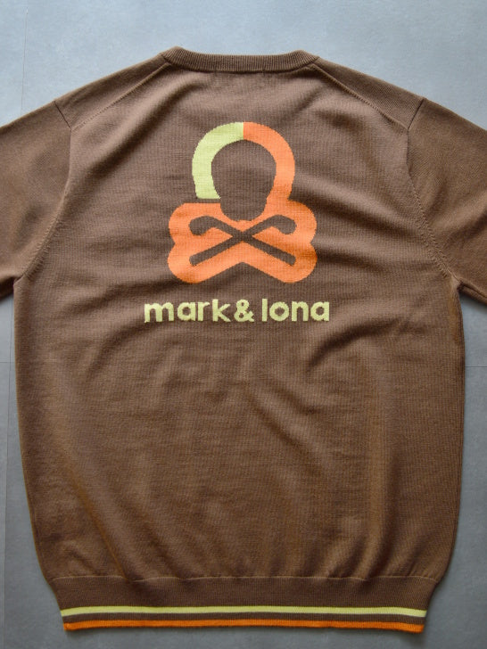 Quadro Silky Wool Sweater | MEN / BROWN