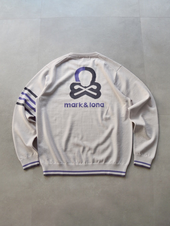 Quadro Silky Wool Sweater | MEN / LT.GREY