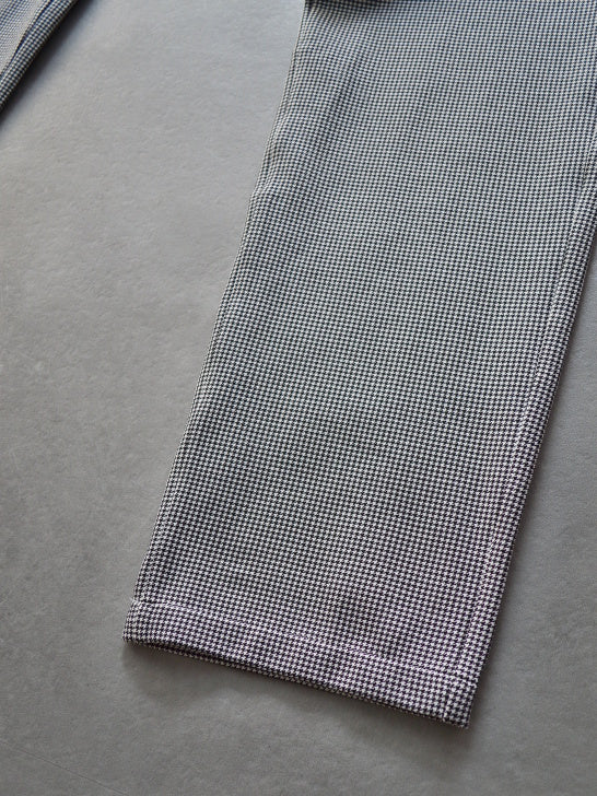 G.D Houndstooth Poly Flex Trousers | MEN / BLACK
