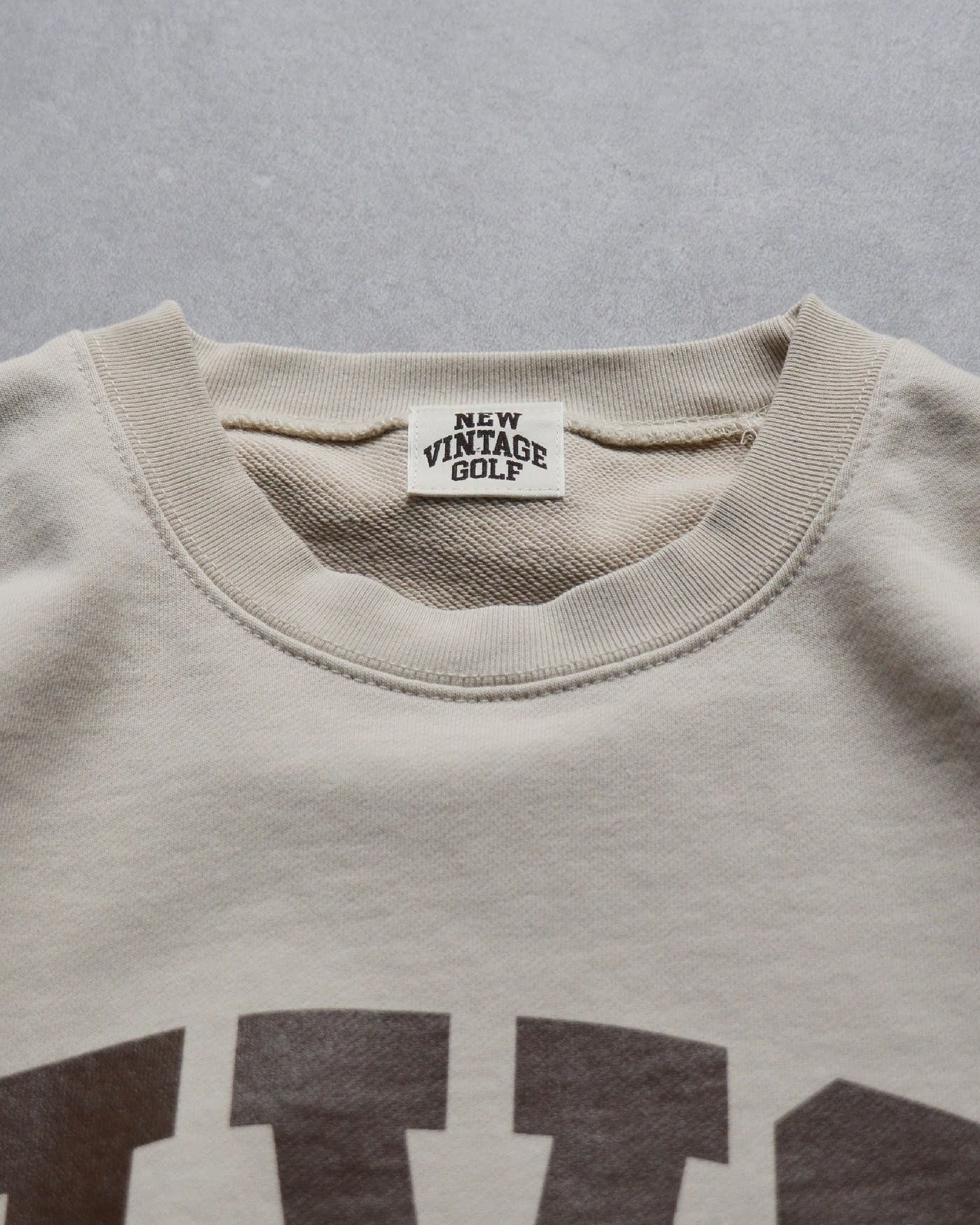 NVG New Used Crew Sweat Shirt(BEIGE)