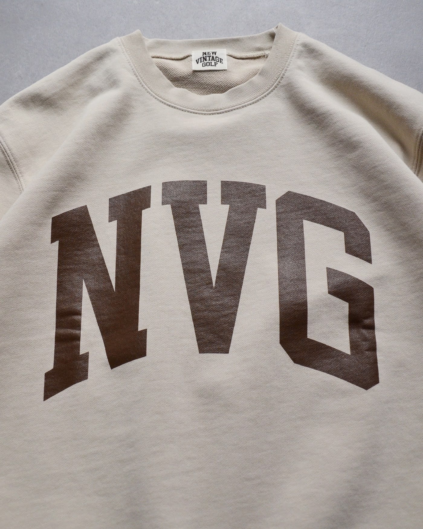 NVG New Used Crew Sweat Shirt(BEIGE)