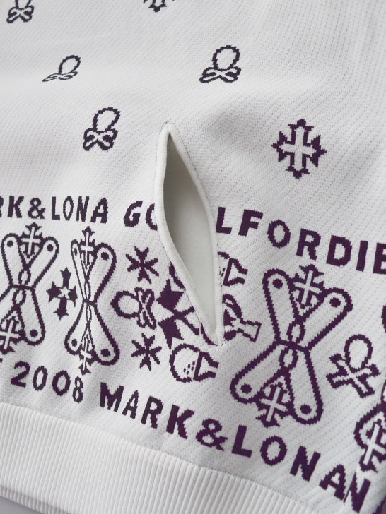 Svastika Poly Flex Hoodie | MEN / WHITE